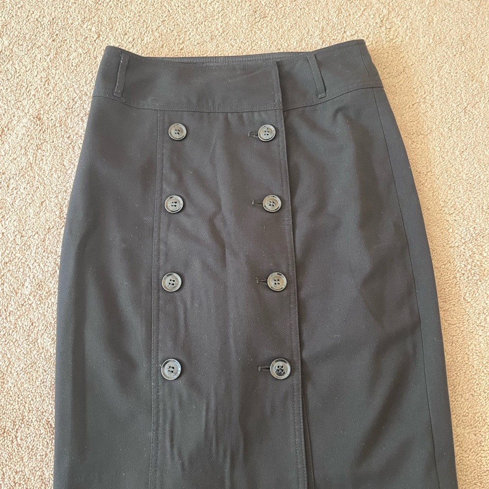 Outback Red Charcoal Buttoned Pencil Skirt